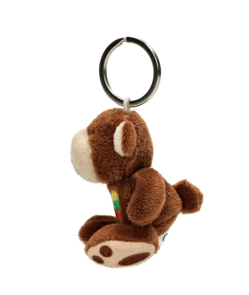 Teddy Bear Keychain with Lithuanian flag heart